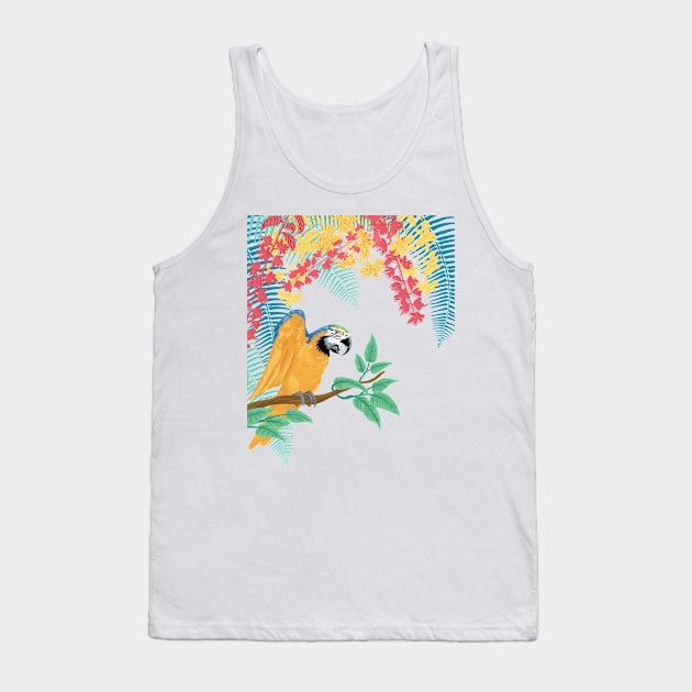 Parrot in Trees Tank Top by SWON Design